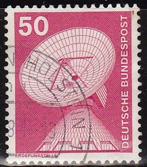 ALEMANIA 1975 Scott 1175 Sello Básico Industrialización Estación de Radar 50 usado Michel 851 Allemagne Duitsland Germania Germany Alemagne Deutschland 